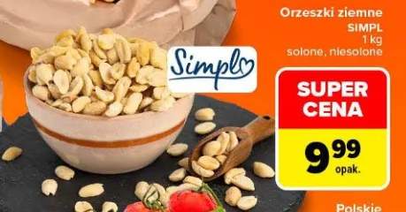 Orzeszki ziemne niesolone Simpl +1 wariant