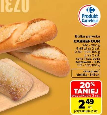 Bułka paryska Carrefour