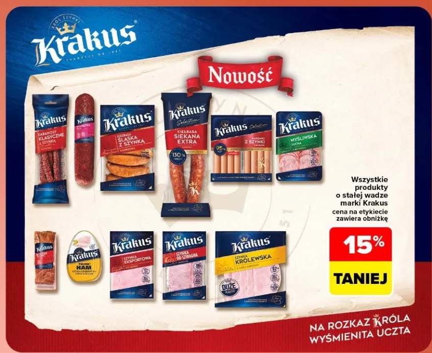 Produkty o stałej wadze marki Krakus +11 wariantów