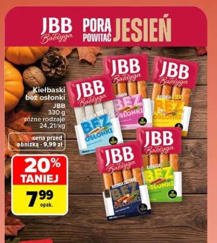 Kiełbaski bez osłonki JBB 330 g