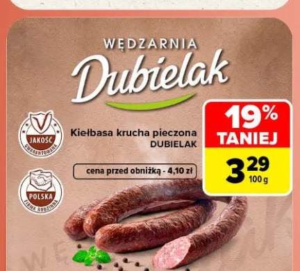 Kiełbasa krucha pieczona Dubielak