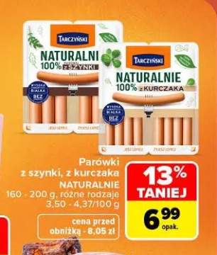 Parówki z szynki Naturalnie Tarczyński +1 wariant