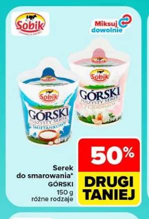 Serek do smarowania Górski śmietankowy Sobik +1 wariant