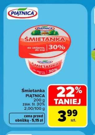 Śmietanka Piątnica 30%