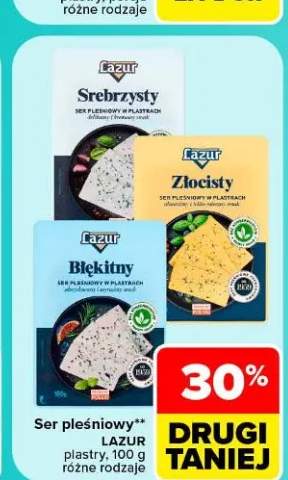 Ser pleśniowy w plastrach Lazur