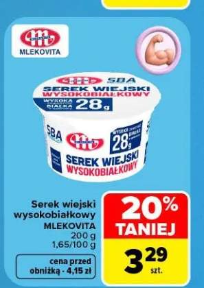 Serek wiejski wysokobiałkowy Mlekovita