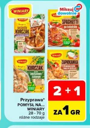 Przyprawa Pomysł na... soczysty kurczak z czosnkiem i ziołami Winiary +3 warianty