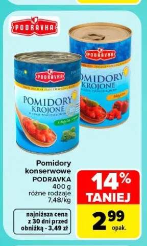 Pomidory konserwowe Podravka