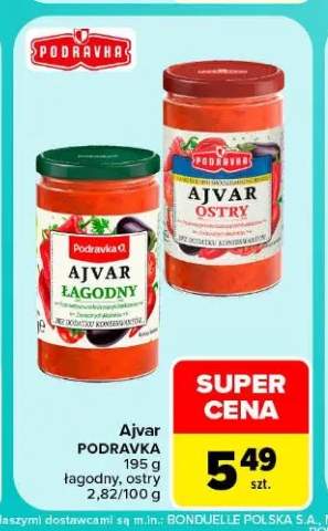 Ajvar łagodny Podravka +1 wariant