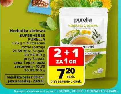Herbatka ziołowa Superherbs Purella