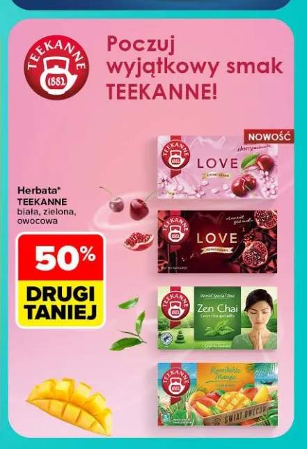 Herbata Teekanne biała, zielona, owocowa