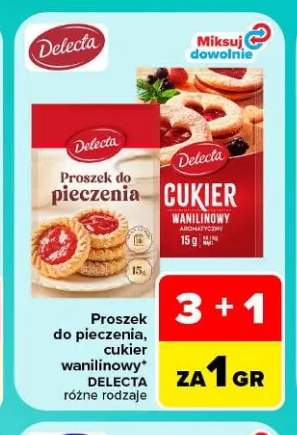 Proszek do pieczenia Delecta +1 wariant