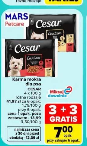 Karma mokra dla psa Cesar 4-pak