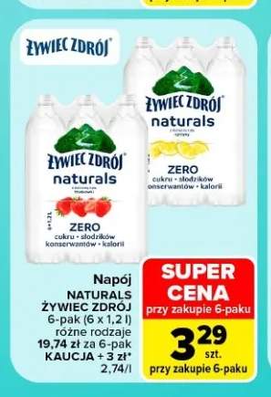 Napój Naturals Żywiec Zdrój 6-pak 1,2 l