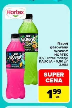 Napój gazowany Wowoc pitahaja liczi mięta Hortex +1 wariant
