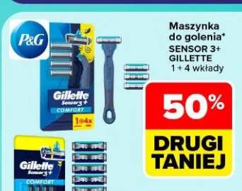 Maszynka do golenia Sensor 3+ Gillette 1 + 4 wkłady