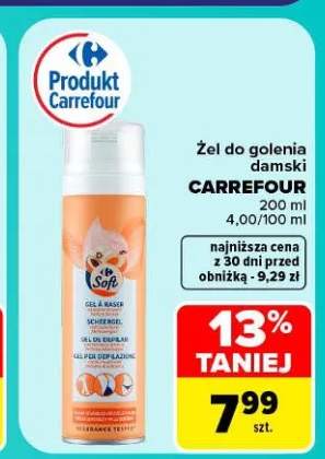 Żel do golenia damski Carrefour