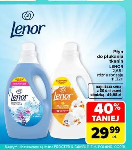 Płyn do płukania tkanin Lenor