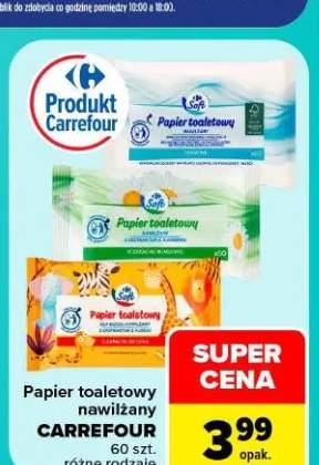 Papier toaletowy nawilżany Carrefour