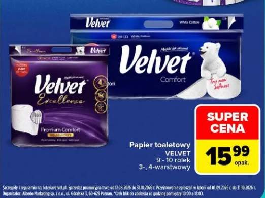 Papier toaletowy Velvet