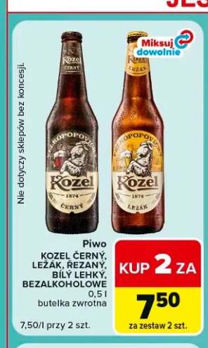 Piwo Kozel Ležák +4 warianty