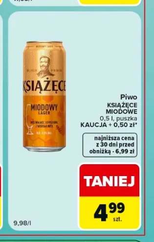 Piwo Książęce Miodowe