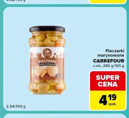 Pieczarki marynowane całe Carrefour