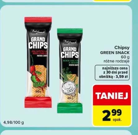 Chipsy Grand Chips Jalapeno & Red Chilli Green Snack +1 wariant