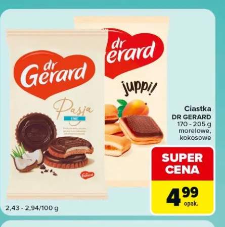 Ciastka Dr Gerard morelowe +1 wariant