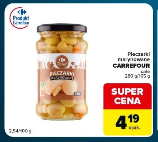 Pieczarki marynowane całe Carrefour