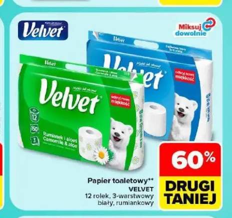 Papier toaletowy biały Velvet +1 wariant