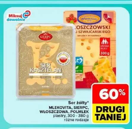 Ser żółty Włoszczowski w plastrach Włoszczowa +1 wariant