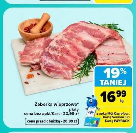Żeberka wieprzowe płaty