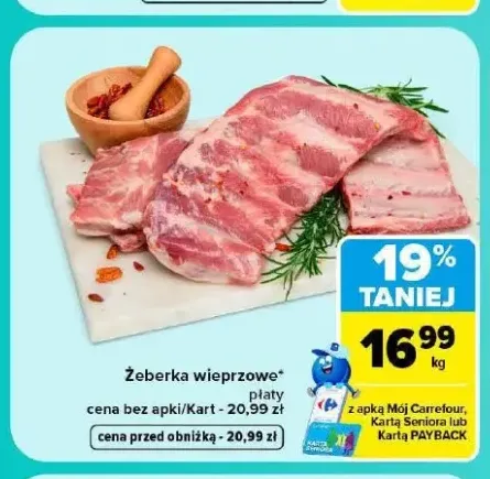 Żeberka wieprzowe płaty