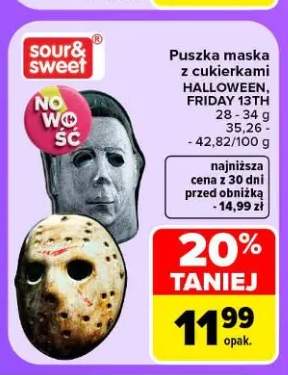 Puszka maska z cukierkami Friday 13th Sour & Sweet +1 wariant