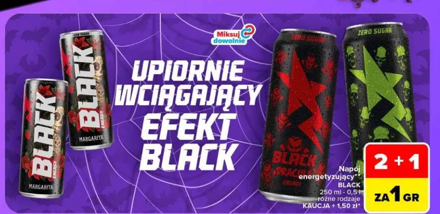 Napój energetyzujący Dracula Energy Black +3 warianty