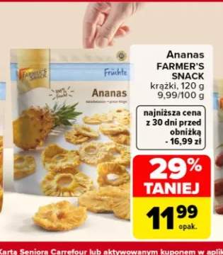 Ananas Farmer's Snack krążki