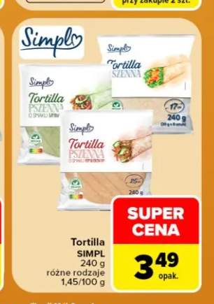 Tortilla pszenna Simpl +2 warianty