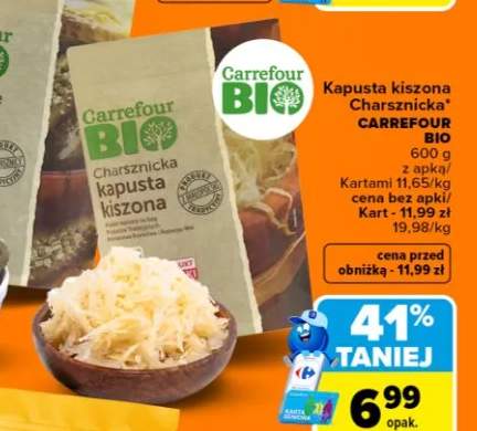 Kapusta kiszona Charsznicka Carrefour Bio