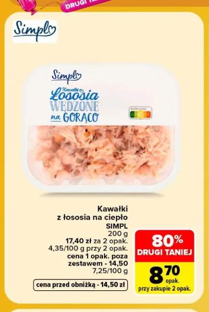 Kawałki z łososia na ciepło Simpl