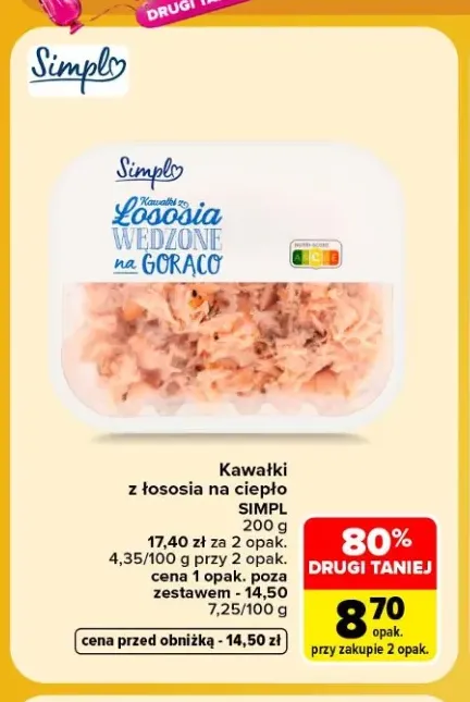 Kawałki z łososia na ciepło Simpl