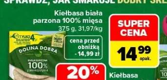 Kiełbasa biała parzona 100% mięsa Dolina Dobra