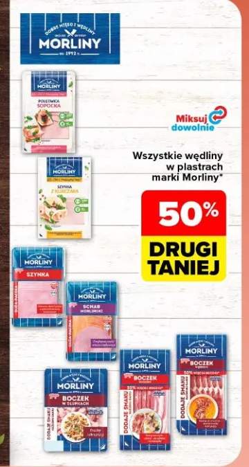Wędliny w plastrach marki Morliny +7 wariantów
