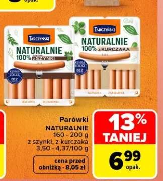 Parówki Naturalnie z szynki Tarczyński +1 wariant