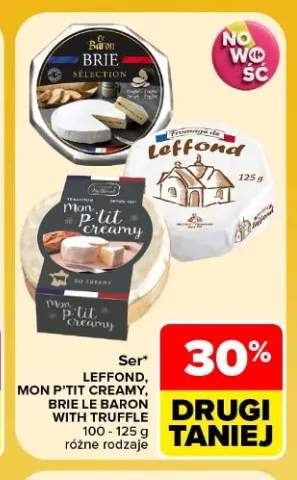 Ser Leffond, Mon P'tit Creamy, Brie Le Baron with Truffle
