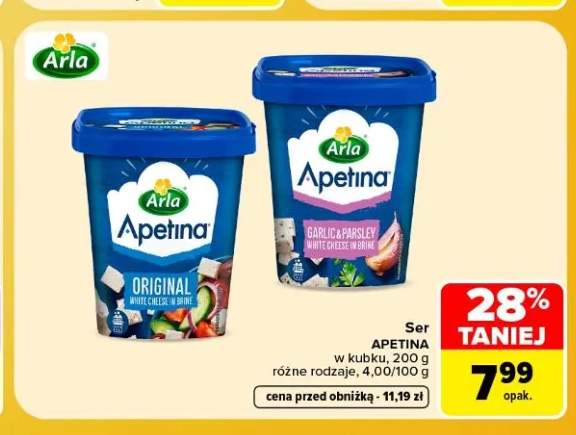 Ser w kubku Apetina