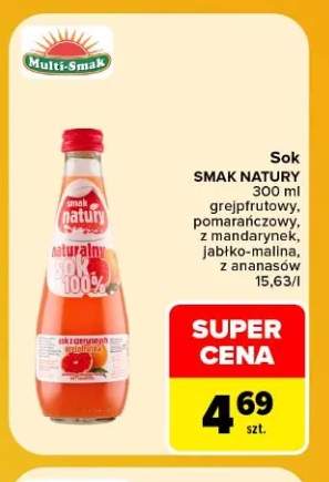 Sok Smak Natury grejpfrutowy Multi-Smak +4 warianty