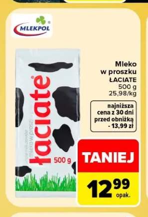 Mleko w proszku Łaciate
