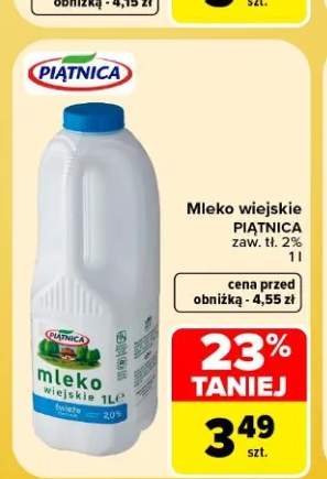 Mleko wiejskie Piątnica 2%