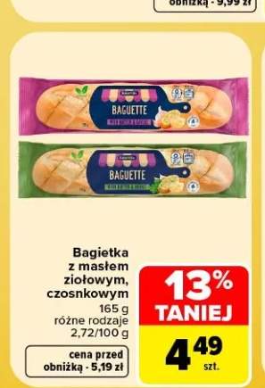 Bagietka z masłem ziołowym +1 wariant